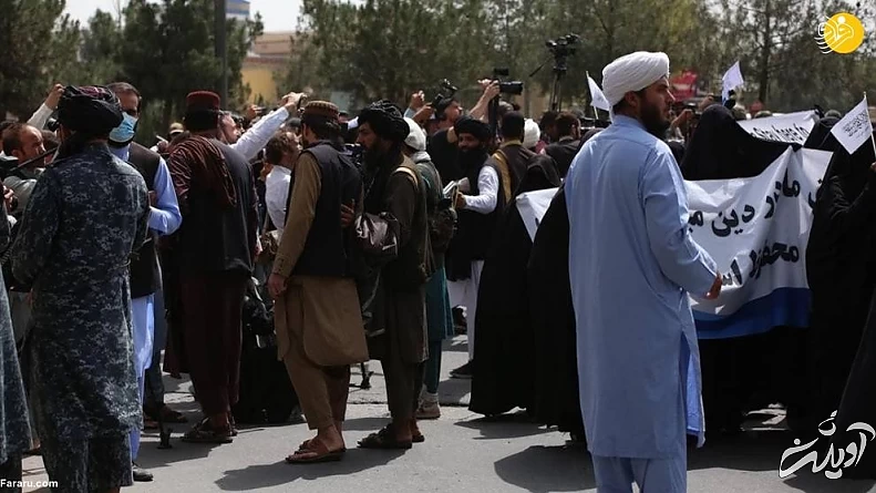(تصاویر) تظاهرات زنان هوادار طالبان